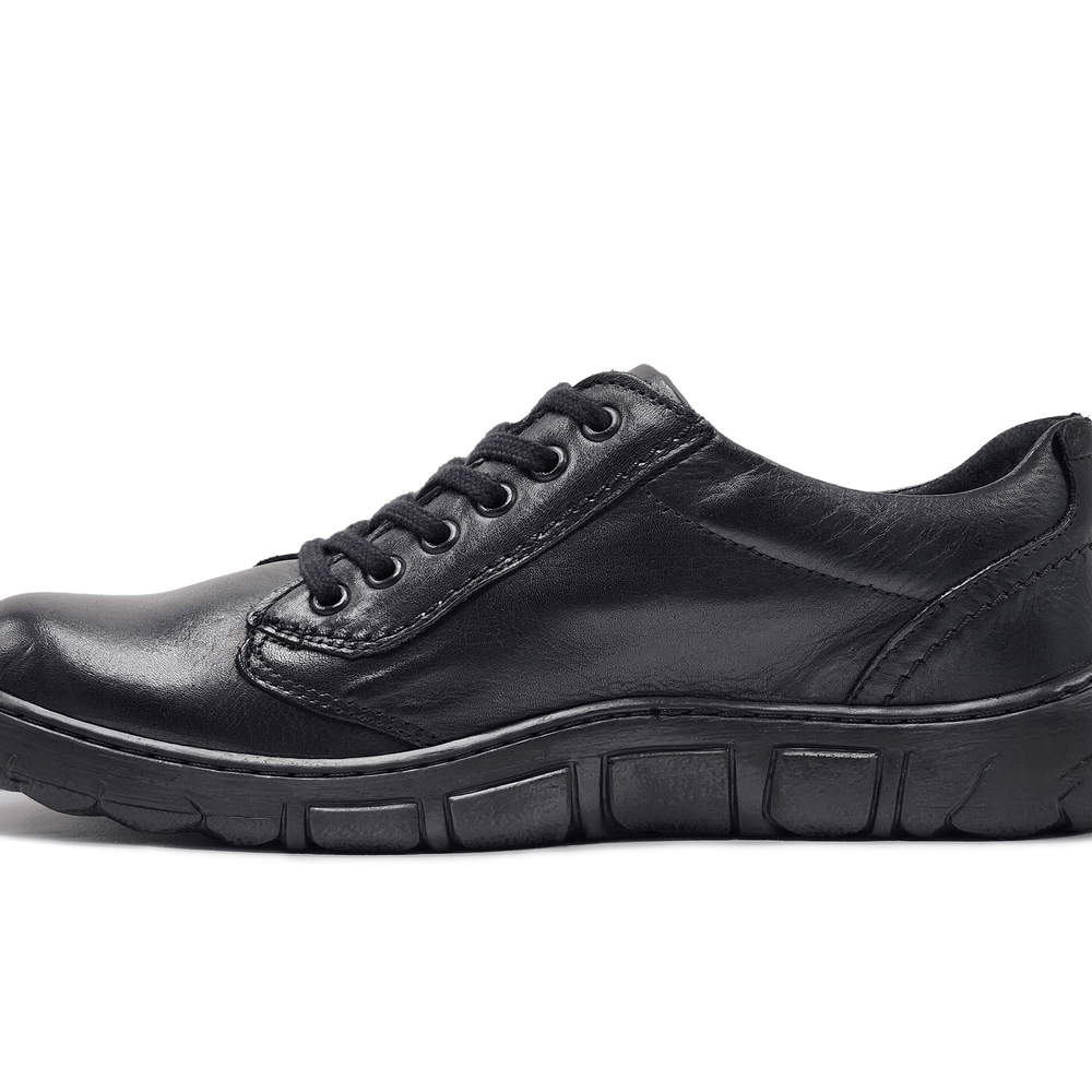 
                  
                    Men's Original Zip - Up Leather Shoes - Black - Euro Shoe House
                  
                