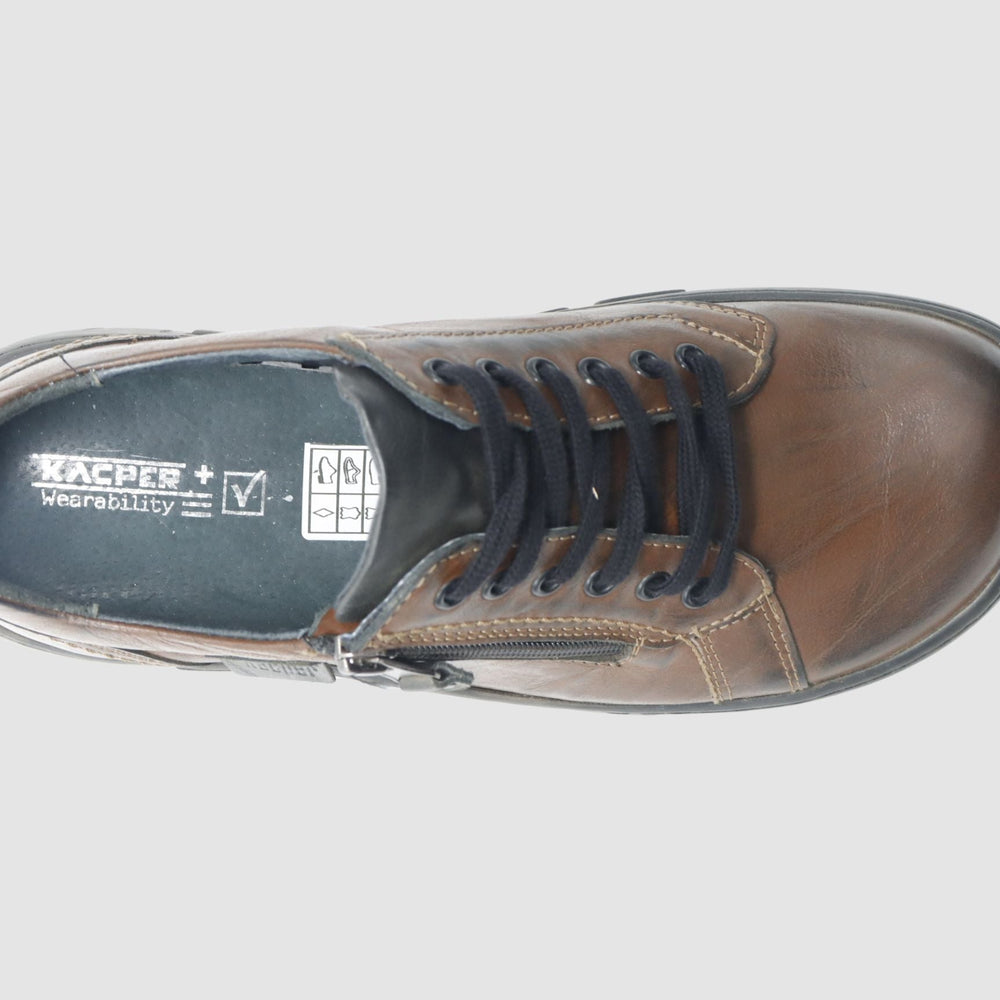 
                  
                    Men's Original Zip - Up Leather Shoes - Brown - Euro Shoe House
                  
                