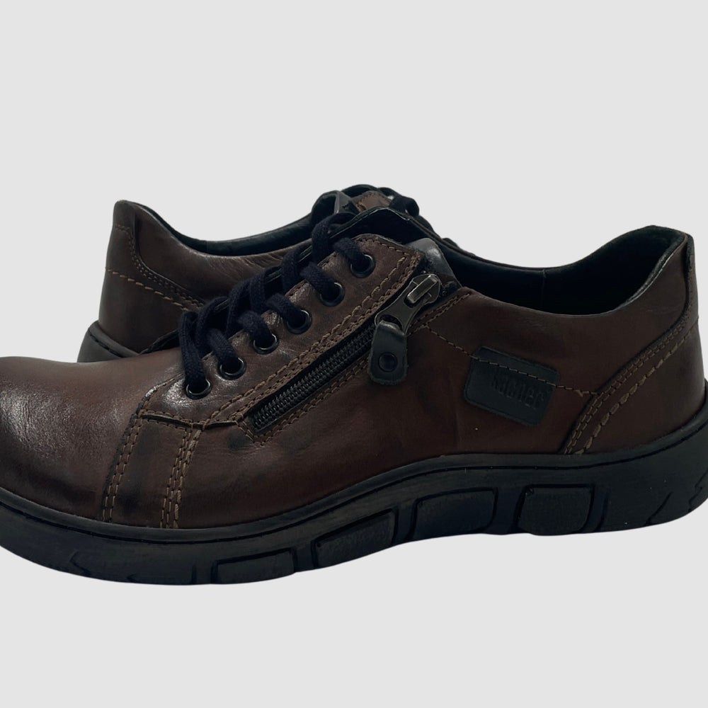 
                  
                    Men's Original Zip - Up Leather Shoes - Brown - Euro Shoe House
                  
                