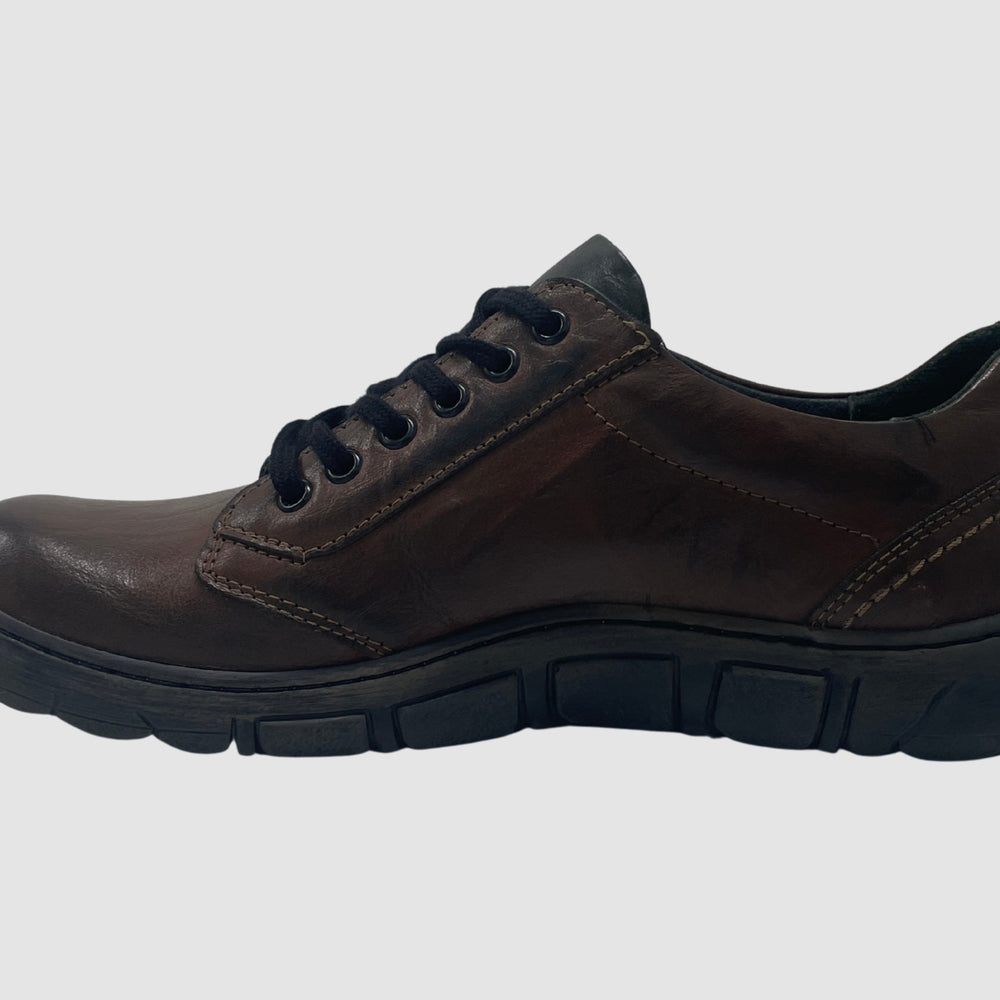 Men's Original Zip - Up Leather Shoes - Brown - Euro Shoe House