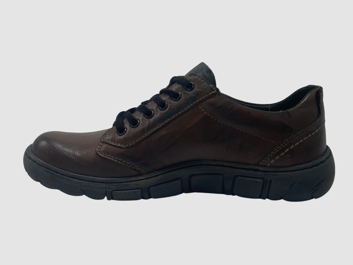 Men's Original Zip - Up Leather Shoes - Brown - Euro Shoe House