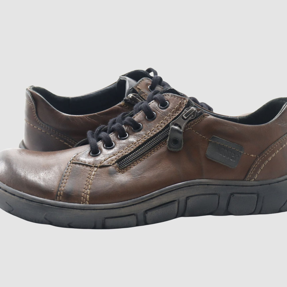 
                  
                    Men's Original Zip - Up Leather Shoes - Brown - Euro Shoe House
                  
                