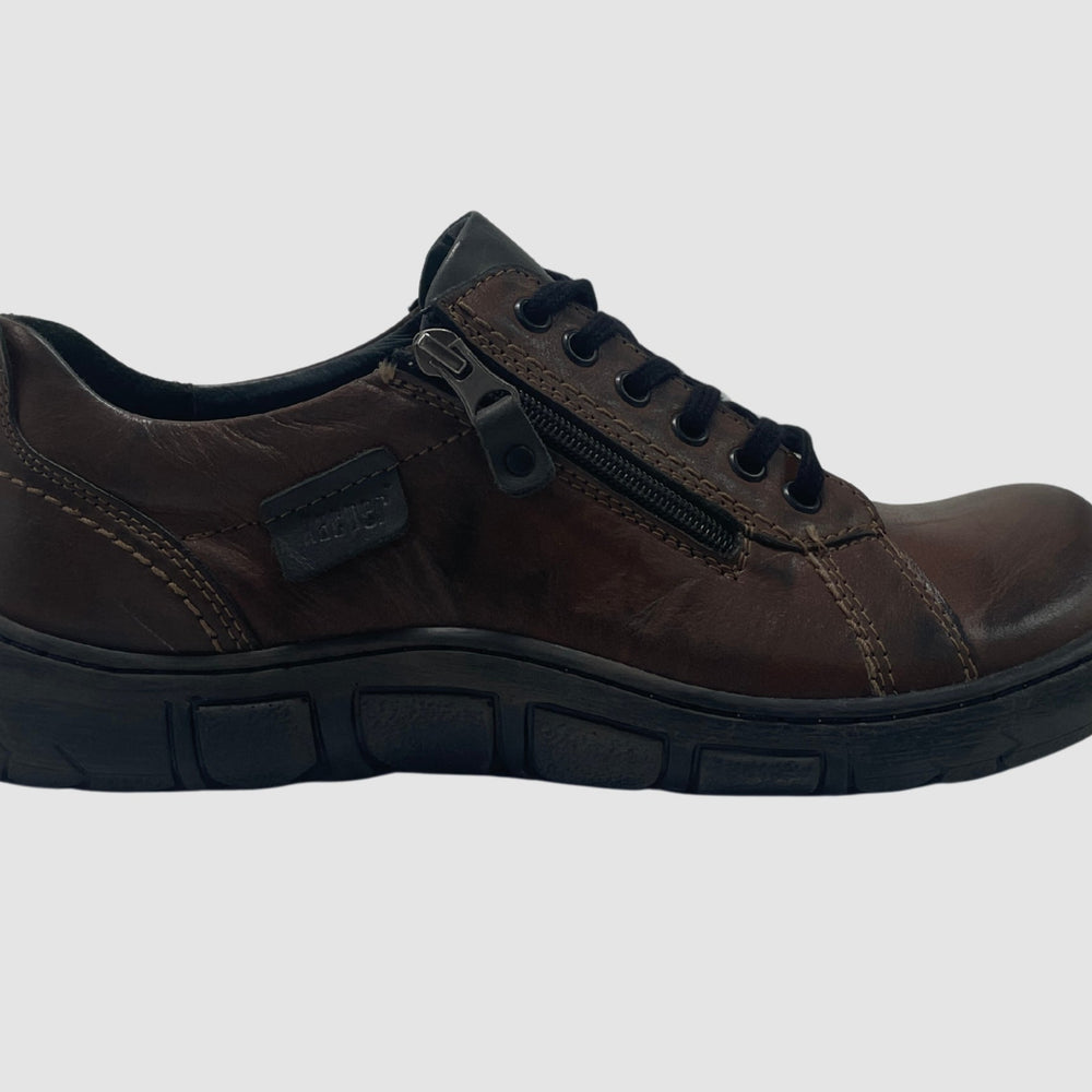 Men's Original Zip - Up Leather Shoes - Brown - Euro Shoe House