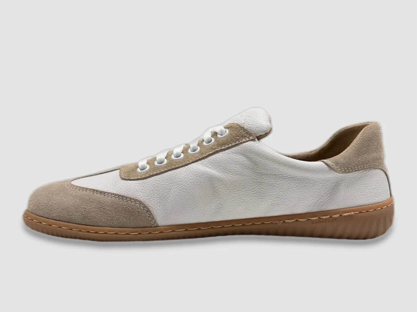 Men's Orin BAREFOOT Leather Shoes - White - Euro Shoe House