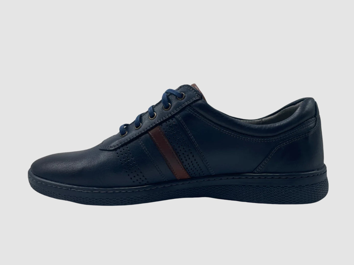 Men's Theo Leather Shoes – Navy - Euro Shoe House