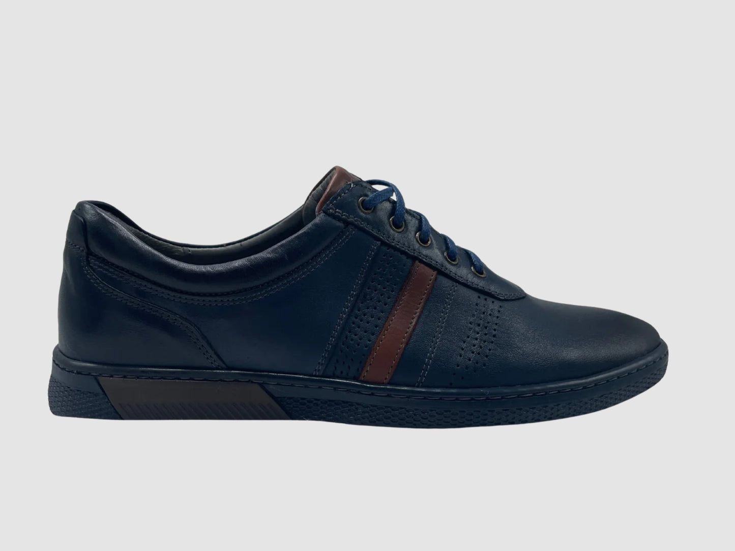 Men's Theo Leather Shoes – Navy - Euro Shoe House
