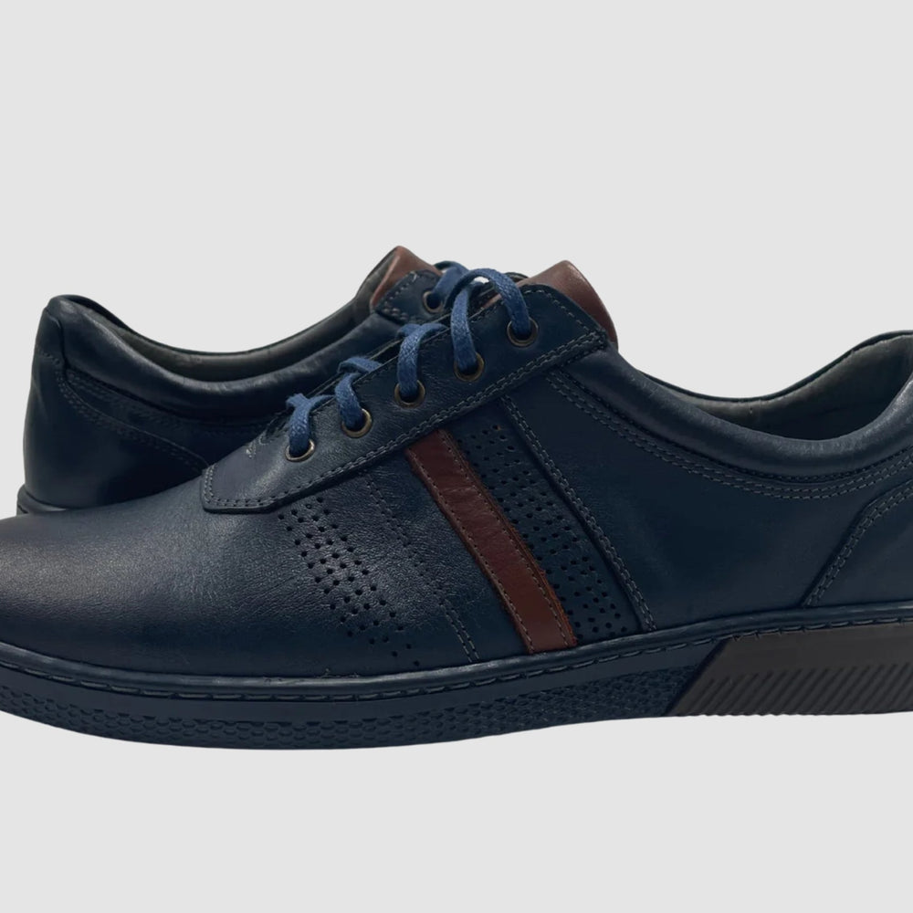 
                  
                    Men's Theo Leather Shoes – Navy - Euro Shoe House
                  
                