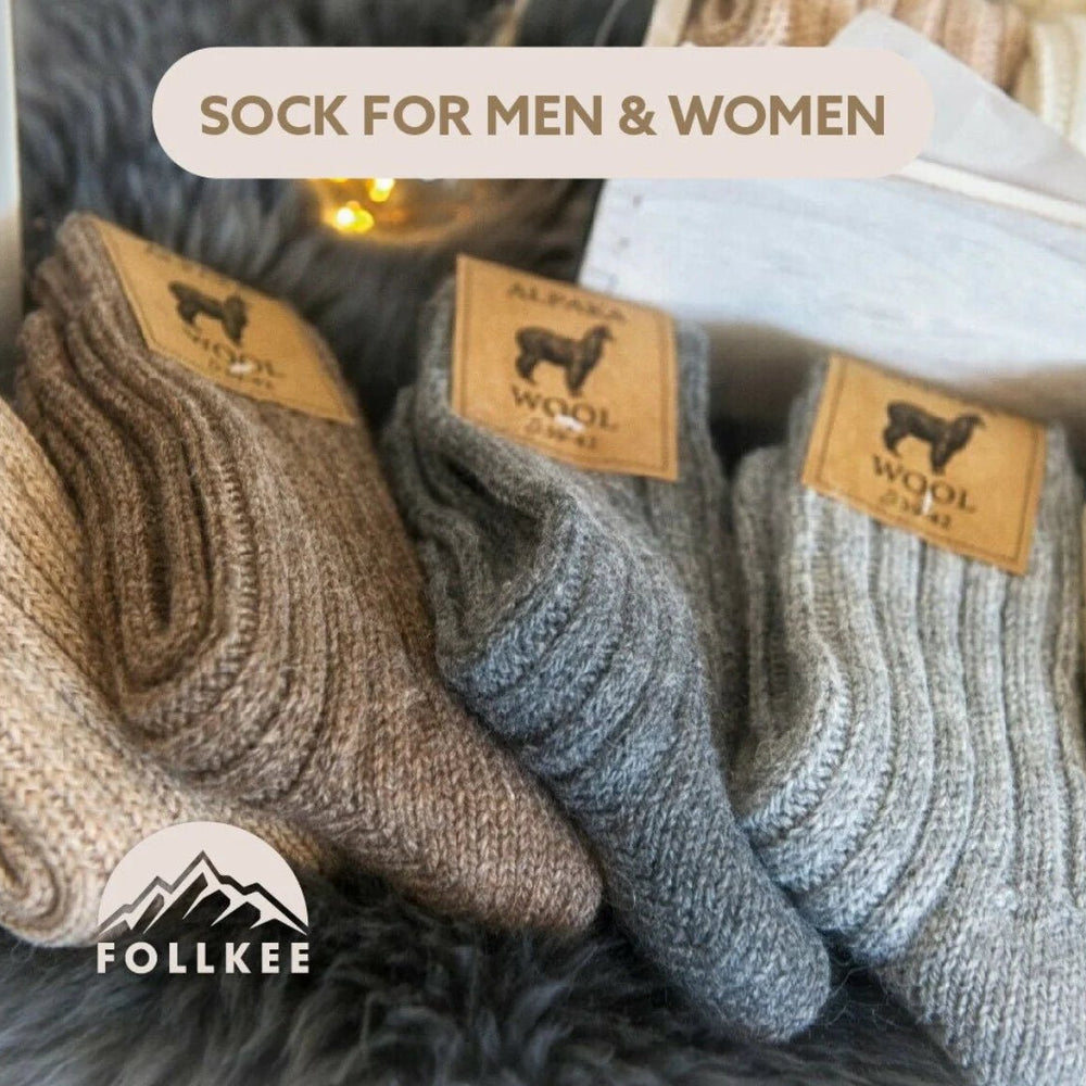 Unisex Alpaca Wool Socks - Euro Shoe House