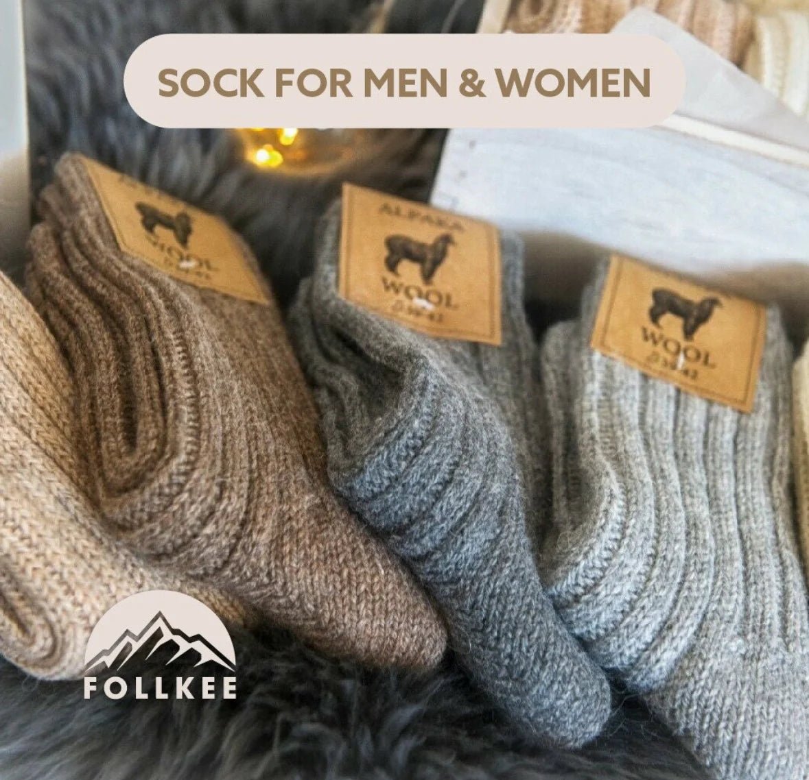 Unisex Alpaca Wool Socks - Euro Shoe House