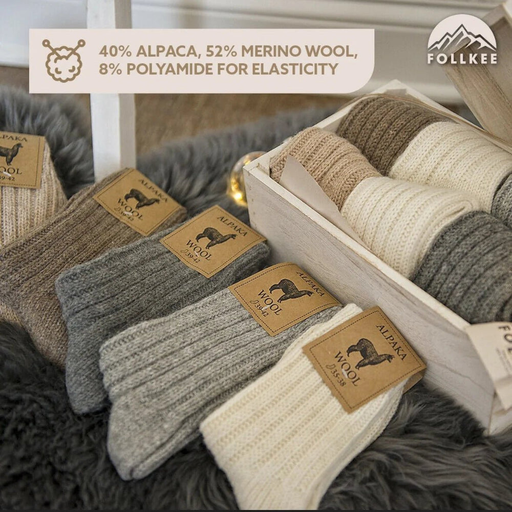 
                  
                    Unisex Alpaca Wool Socks - Euro Shoe House
                  
                