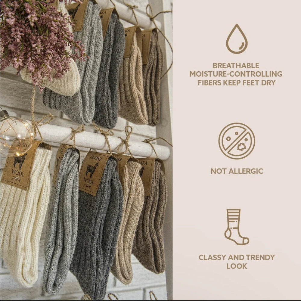 
                  
                    Unisex Alpaca Wool Socks - Euro Shoe House
                  
                