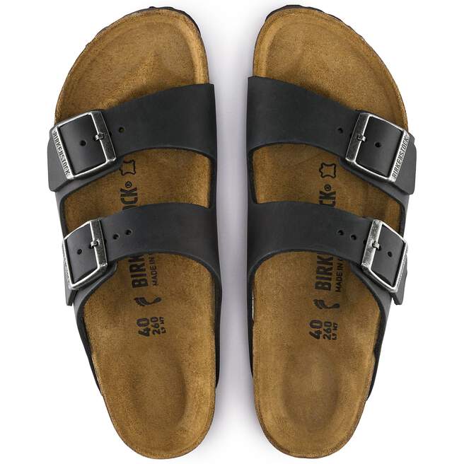 Unisex Arizona Oiled Leather - Black - Euro Shoe House