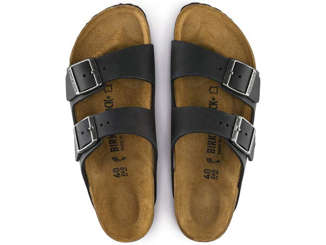 Unisex Arizona Oiled Leather - Black - Euro Shoe House
