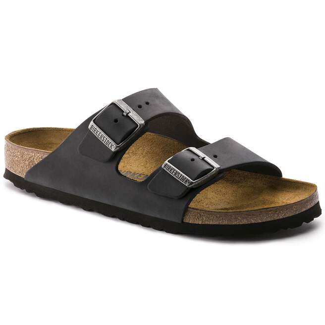 Unisex Arizona Oiled Leather - Black - Euro Shoe House
