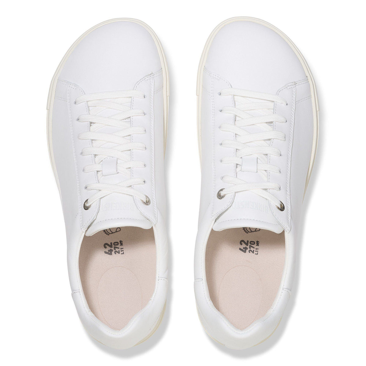 Unisex Bend Low Leather - White - Euro Shoe House