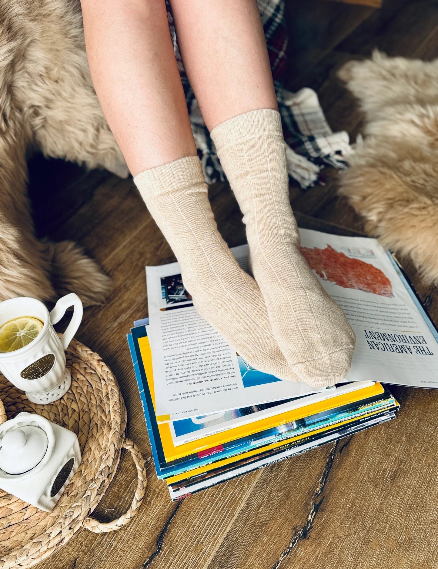 Unisex Cashmere Wool Socks - Euro Shoe House