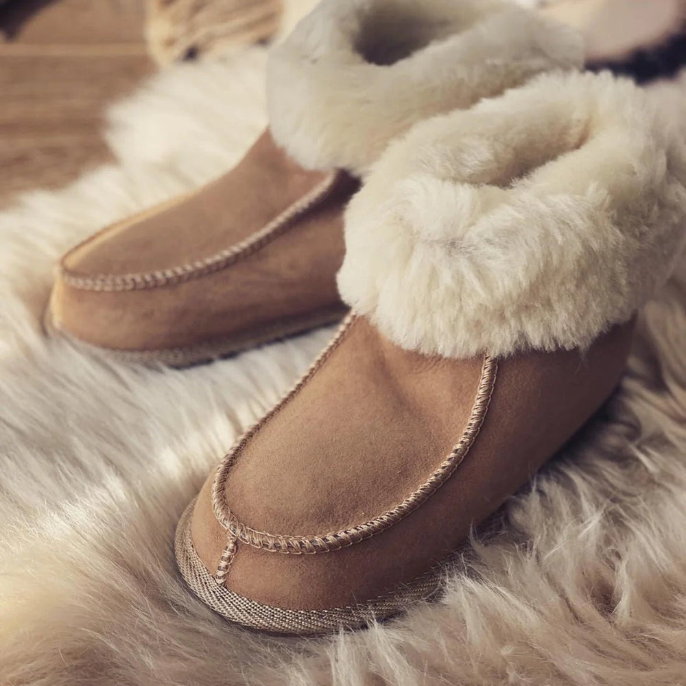 
                  
                    Unisex Eskimo Sheepskin Boots - Beige - Euro Shoe House
                  
                