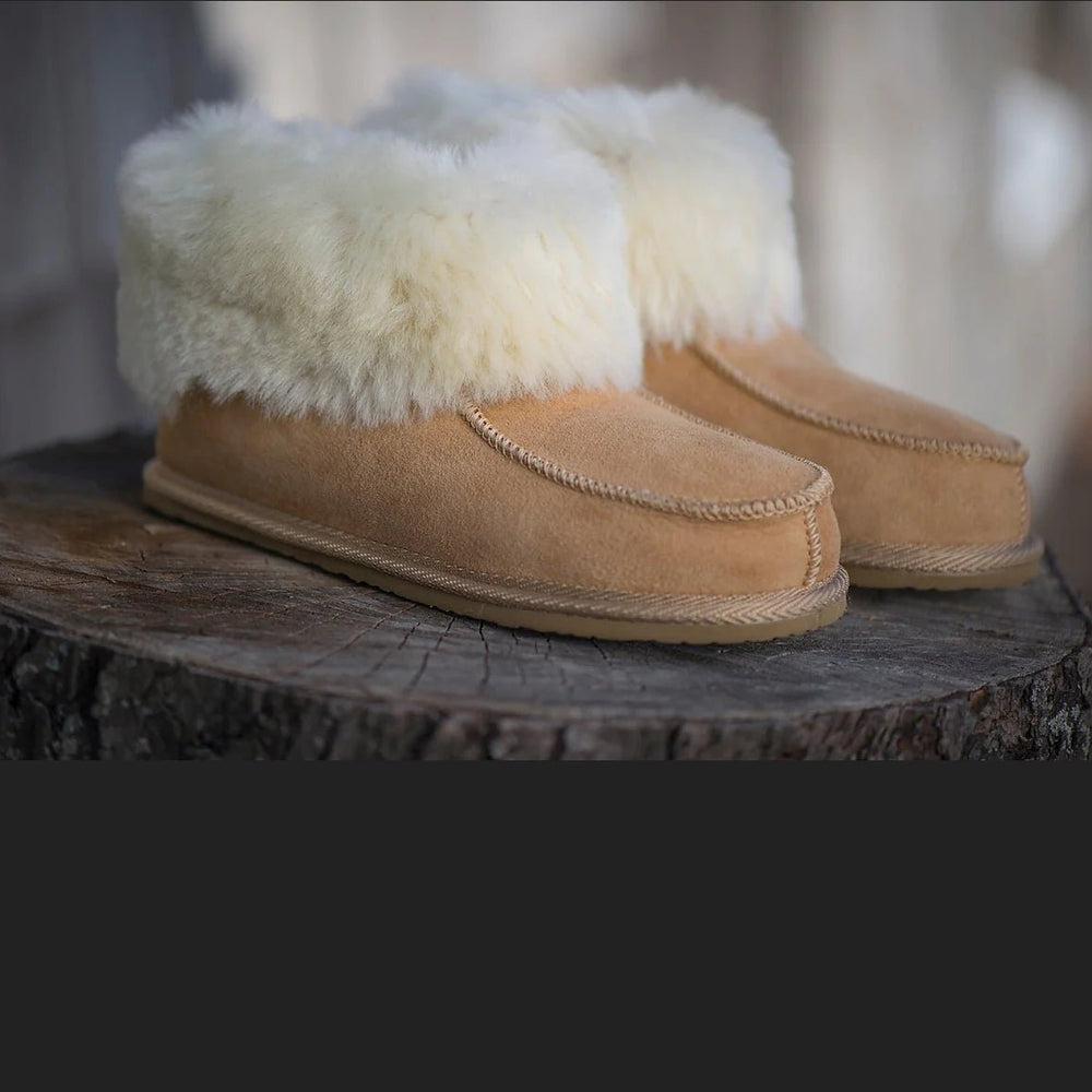 
                  
                    Unisex Eskimo Sheepskin Boots - Beige - Euro Shoe House
                  
                