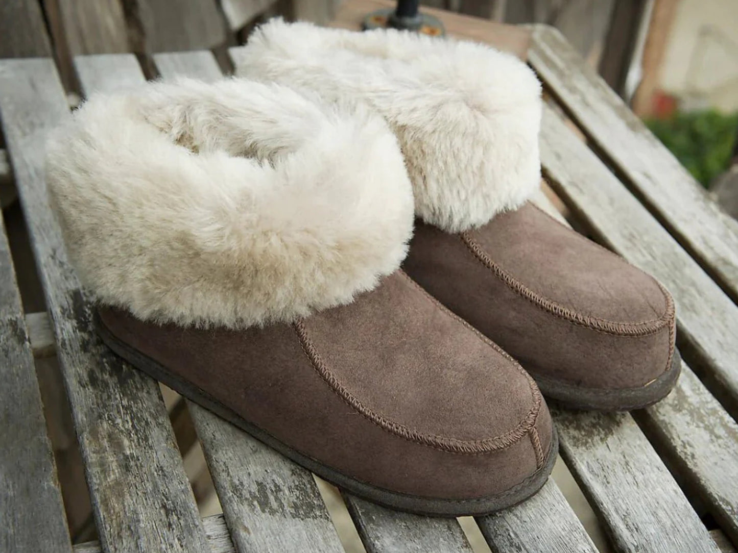 Unisex Eskimo Sheepskin Boots - Brown - Euro Shoe House