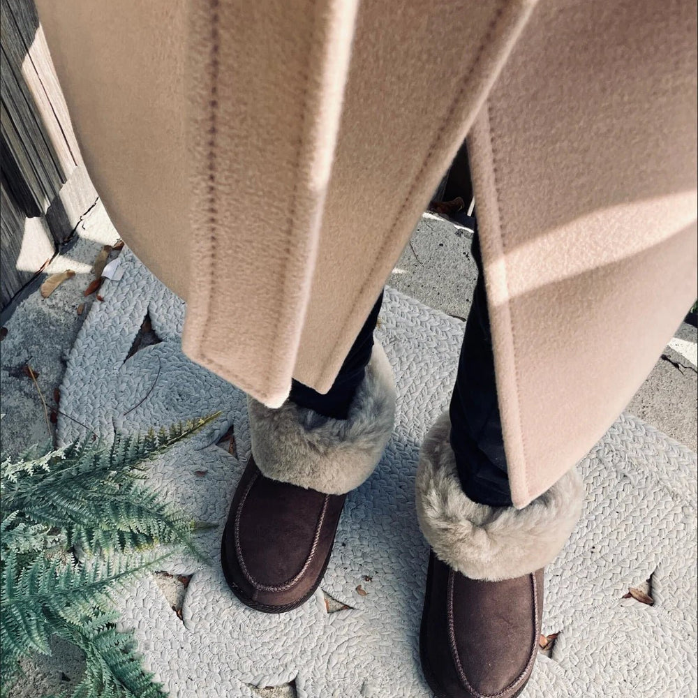 Unisex Eskimo Sheepskin Boots - Brown - Euro Shoe House