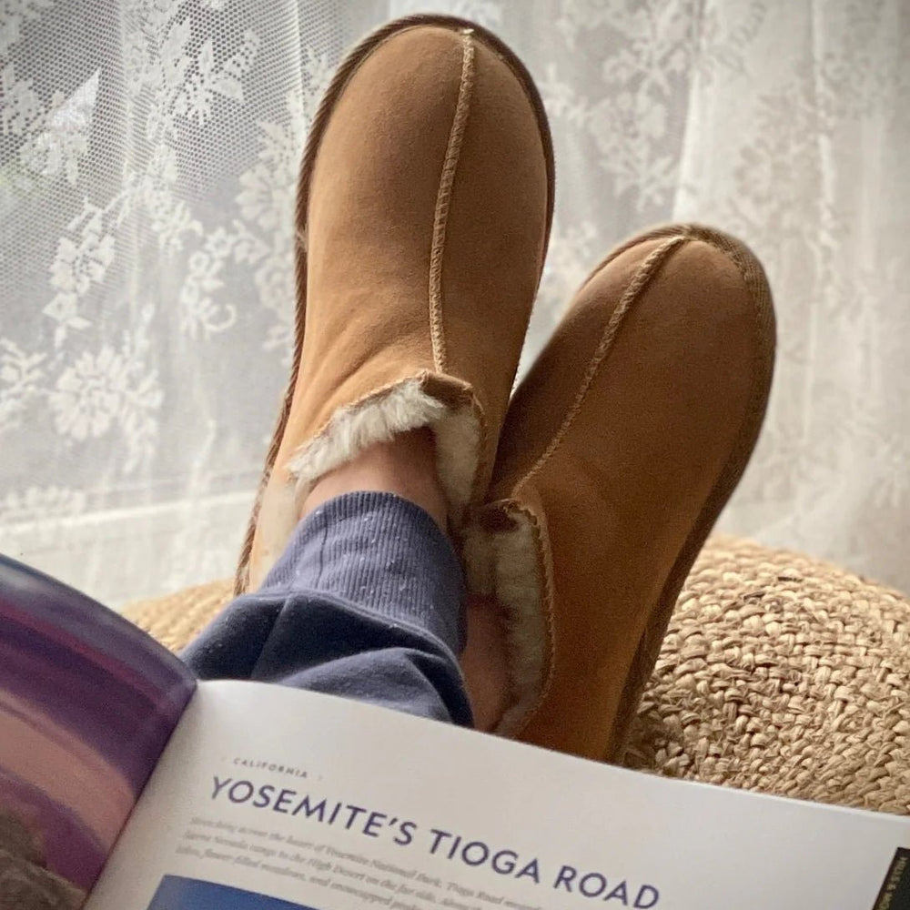 
                  
                    Unisex Mikolajki Sheepskin Slippers - Beige - Euro Shoe House
                  
                