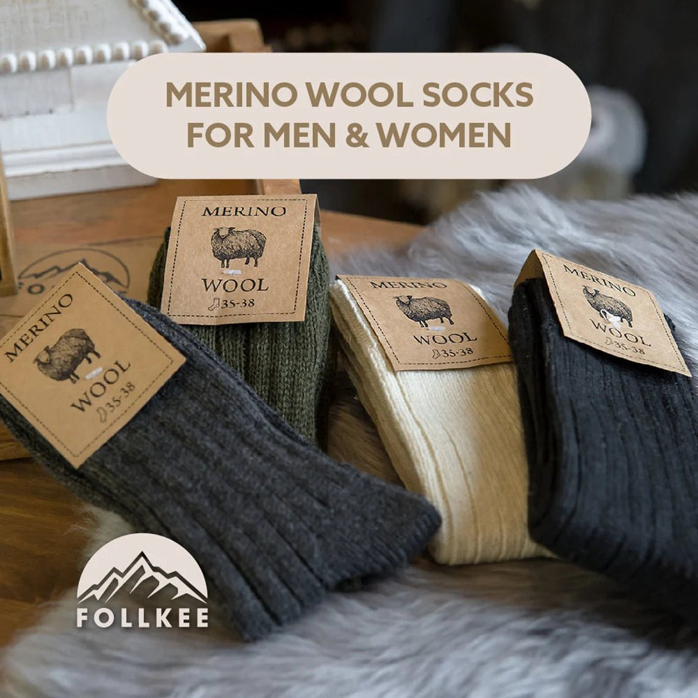 Unisex Organic Merino Wool Socks - Euro Shoe House