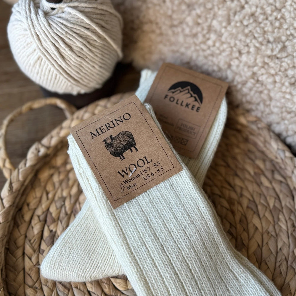Unisex Organic Merino Wool Socks - Euro Shoe House