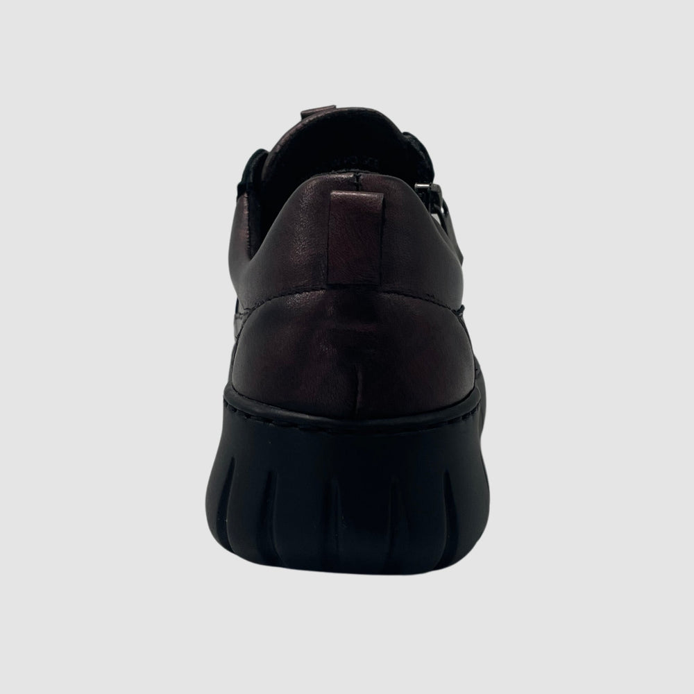 
                  
                    Wasak Azalea Leather Sneaker - Metallic Burgundy - Euro Shoe House
                  
                