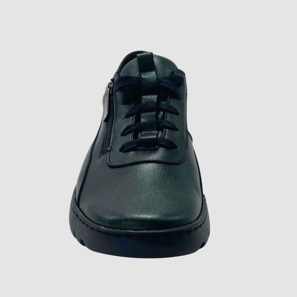 
                  
                    Wasak Azalea Leather Sneaker - Metallic Green - Euro Shoe House
                  
                