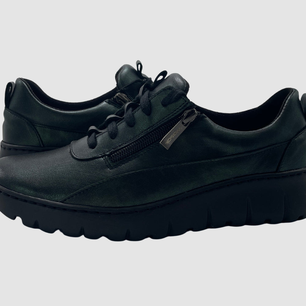 
                  
                    Wasak Azalea Leather Sneaker - Metallic Green - Euro Shoe House
                  
                
