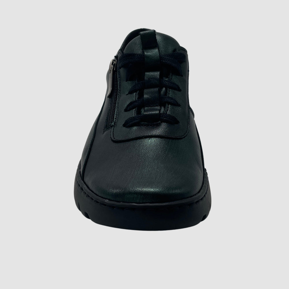 
                  
                    Wasak Azalea Leather Sneaker - Metallic Green - Euro Shoe House
                  
                