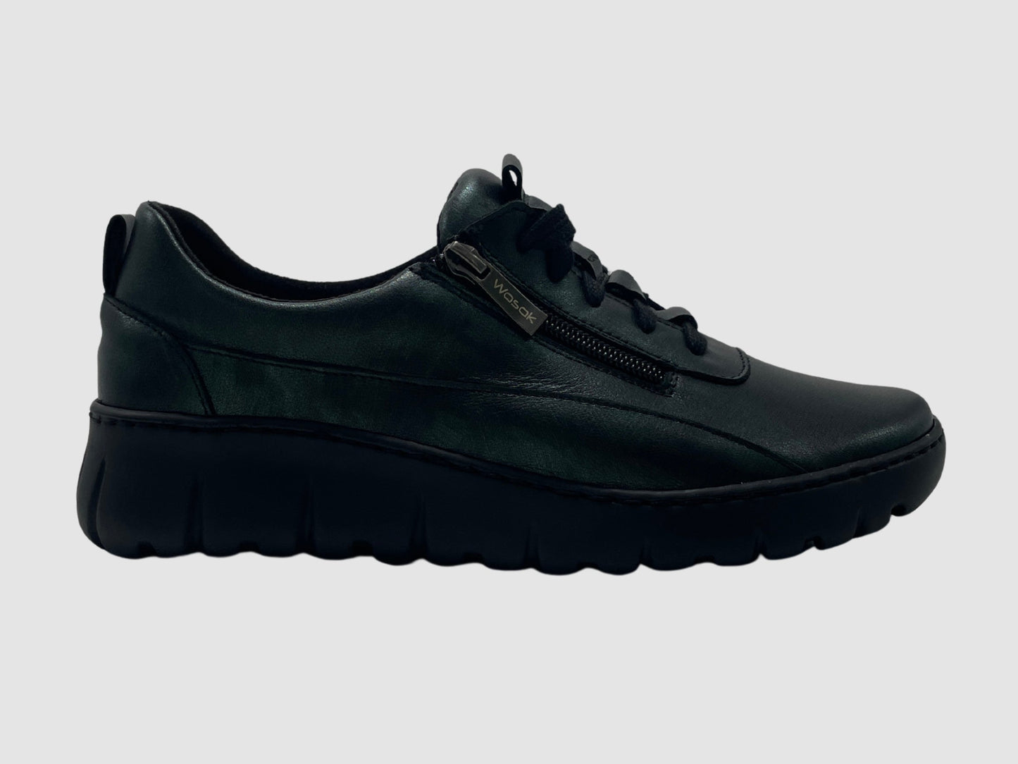 Wasak Azalea Leather Sneaker - Metallic Green - Euro Shoe House