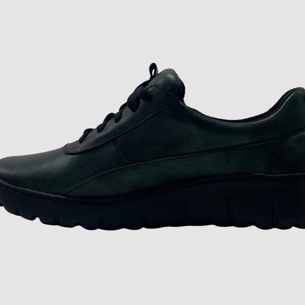 Wasak Azalea Leather Sneaker - Metallic Green - Euro Shoe House