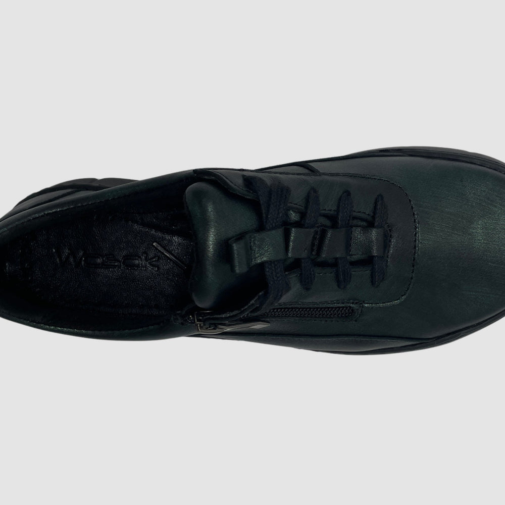 
                  
                    Wasak Azalea Leather Sneaker - Metallic Green - Euro Shoe House
                  
                