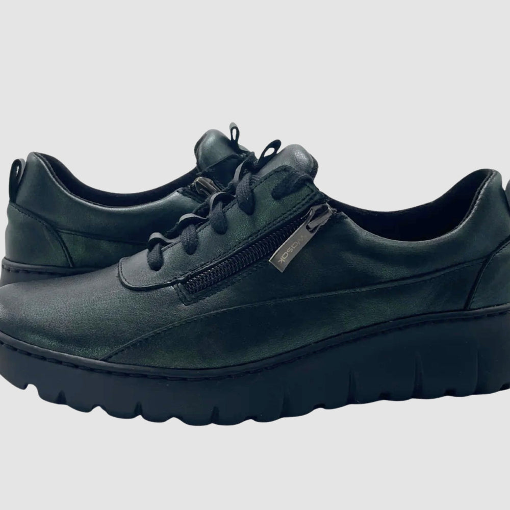 
                  
                    Wasak Azalea Leather Sneaker - Metallic Green - Euro Shoe House
                  
                