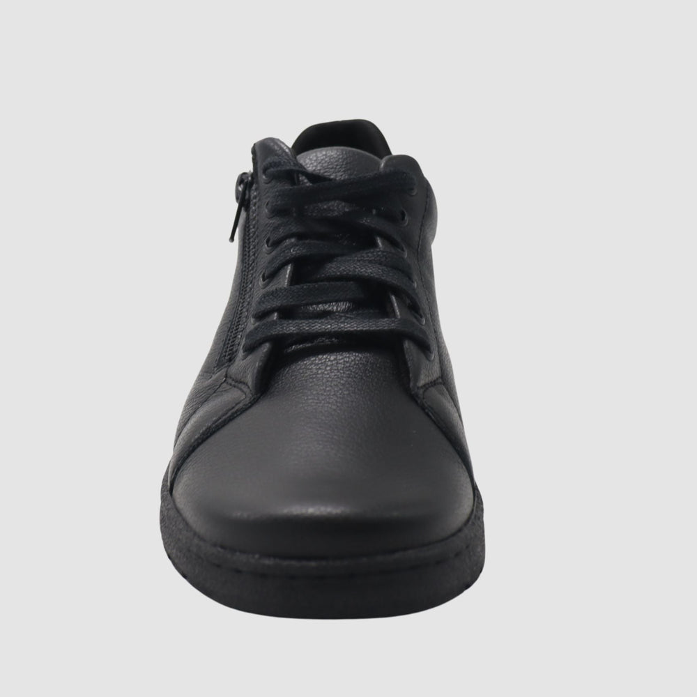 
                  
                    Wasak Freesia Leather Sneaker - Black - Euro Shoe House
                  
                