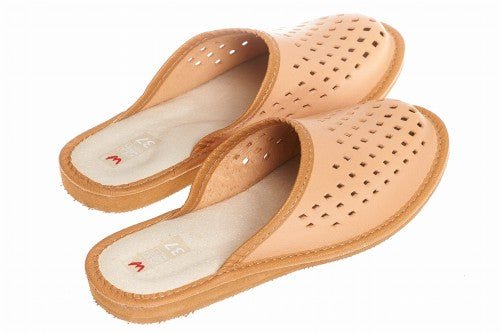 Women's 173 House Slippers - Tan - Euro Shoe House