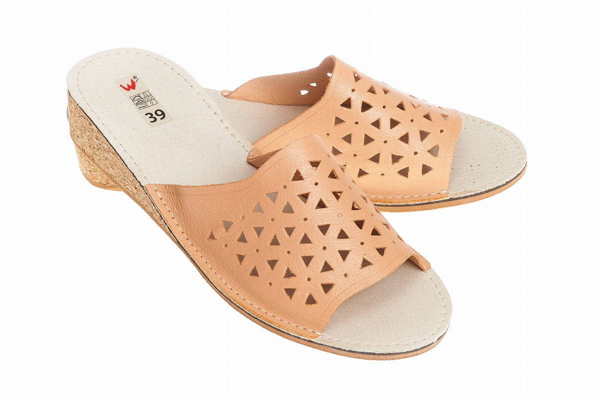 Women's 178 House Slipper - Tan - Euro Shoe House