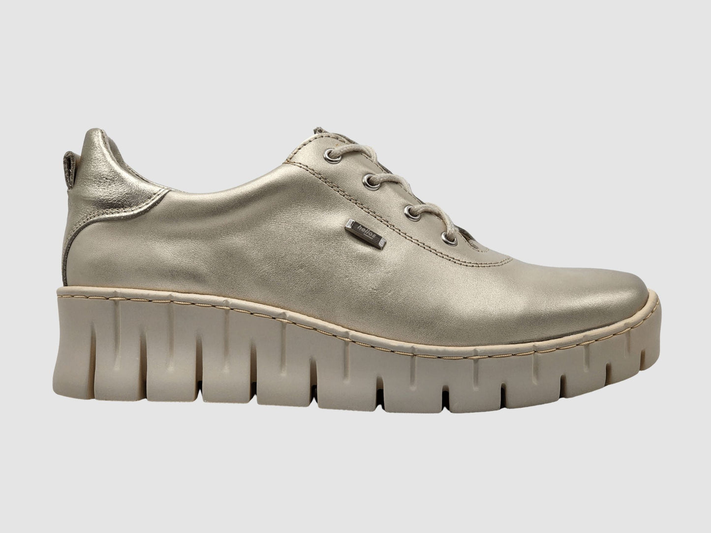 Women's Apollo Leather Sneaker - Gold - Euro Shoe House