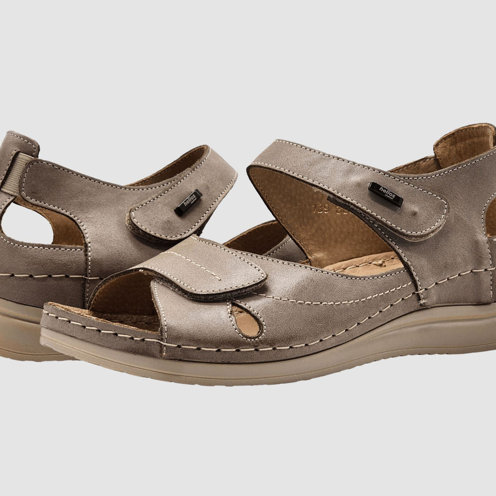 
                  
                    Women's Ariadne Leather Sandal - Beige - Euro Shoe House
                  
                