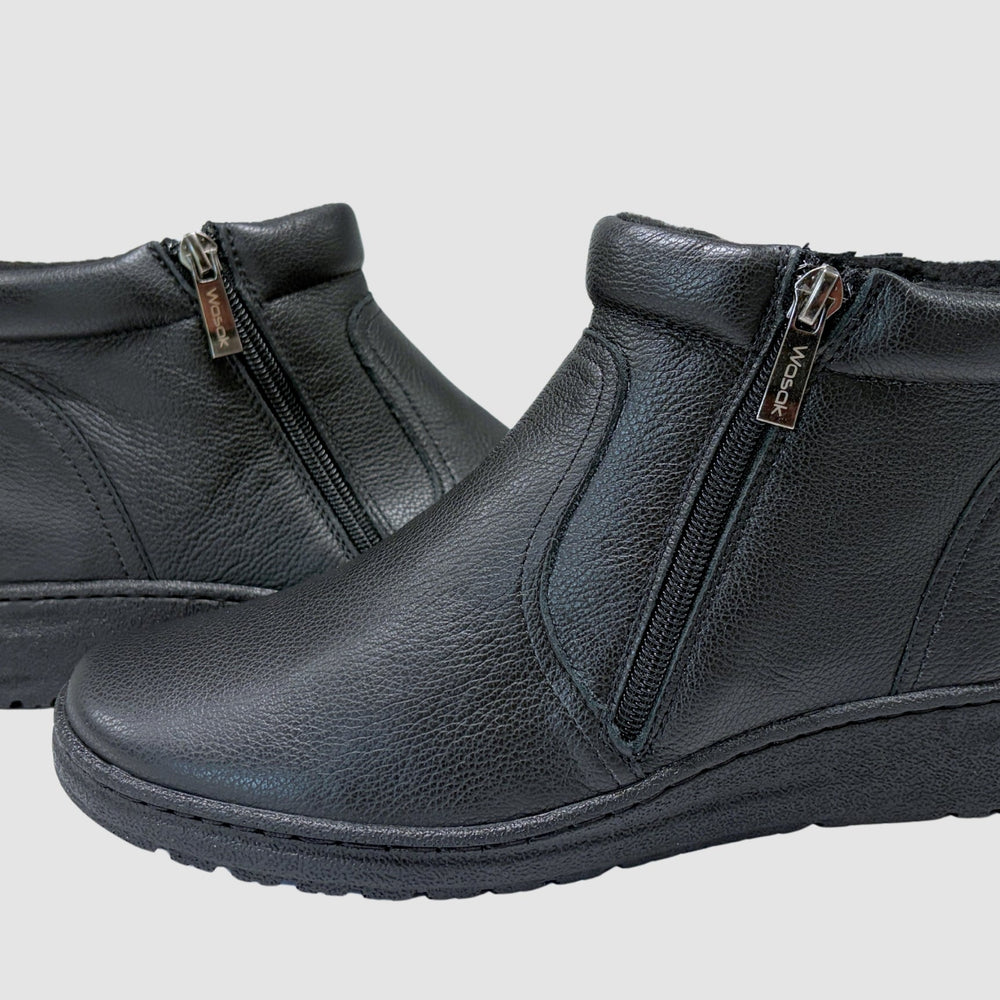 
                  
                    Women's Cove Leather Boots - Black - Euro Shoe House
                  
                