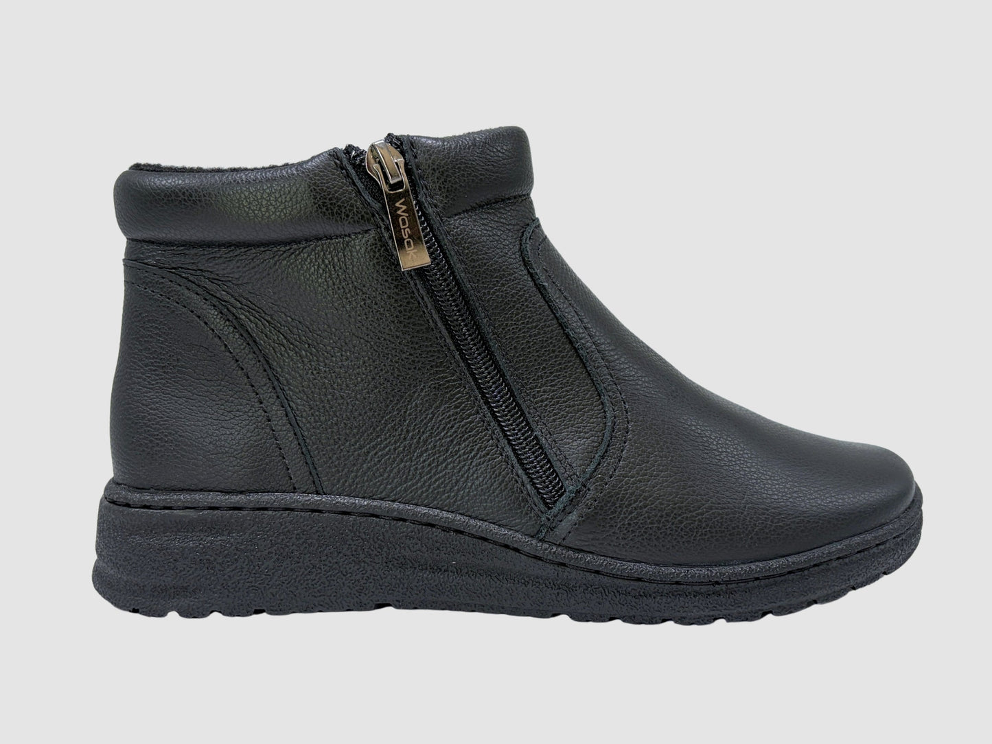 Women's Cove Leather Boots - Black - Euro Shoe House
