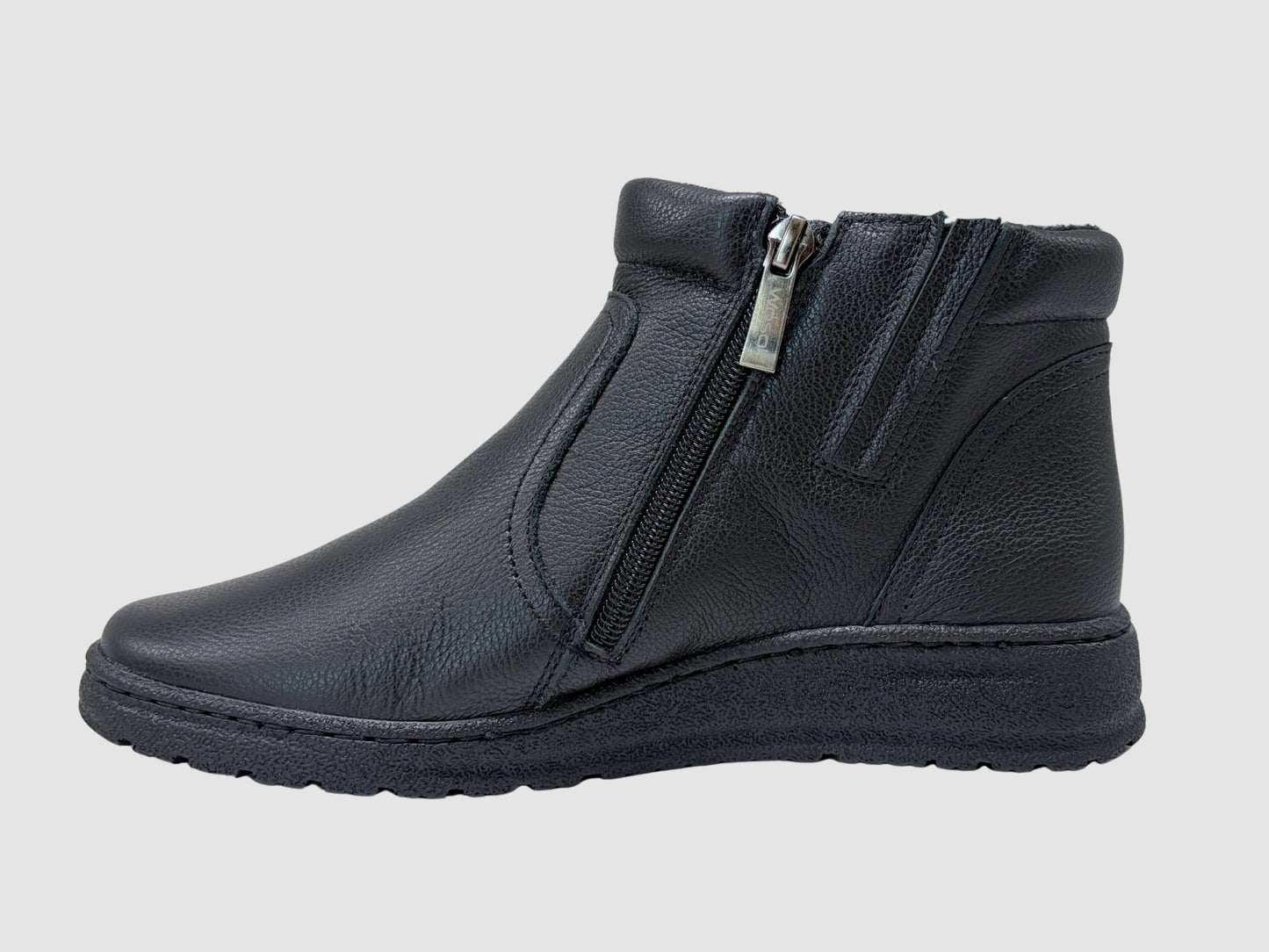 Women's Cove Leather Boots - Black - Euro Shoe House