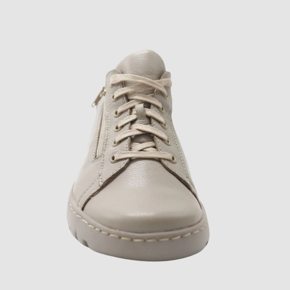 
                  
                    Women's Dahlia Leather Sneakers - Beige - Euro Shoe House
                  
                