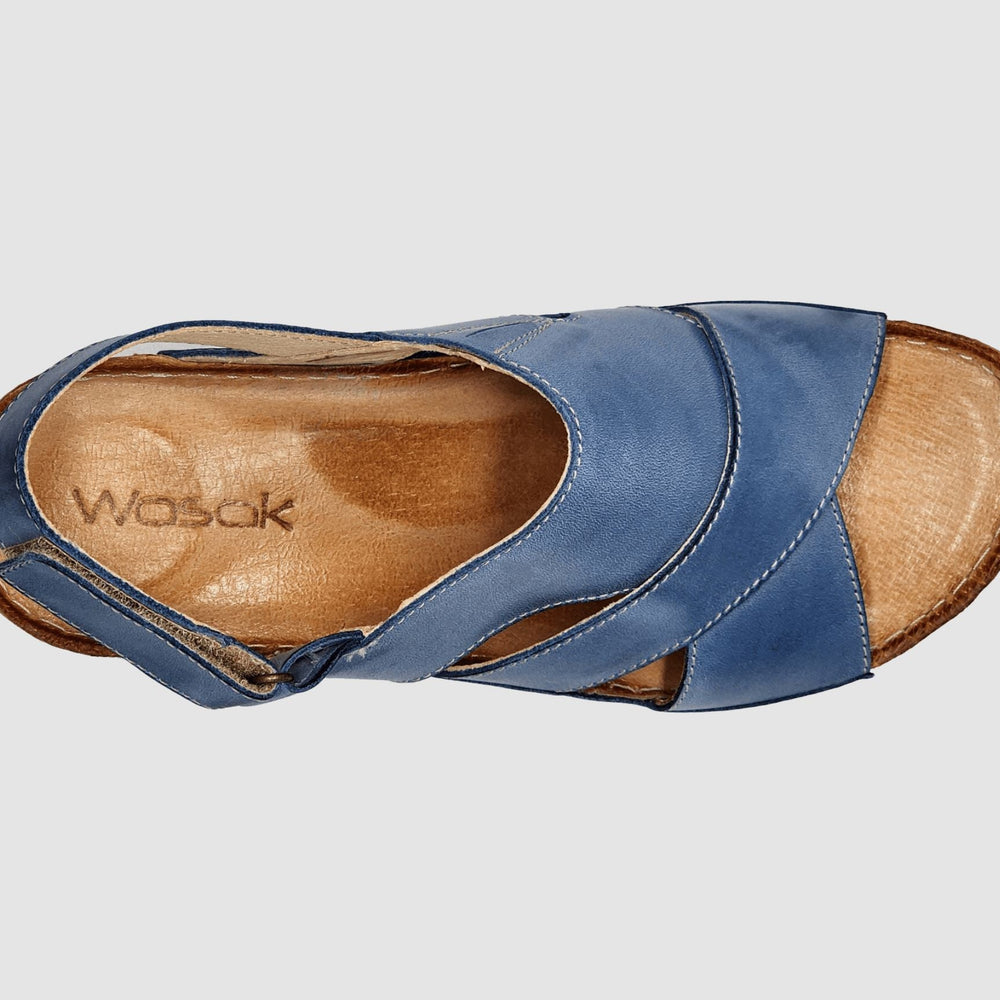 
                  
                    Women's Elara Wedge Sandals - Blue - Euro Shoe House
                  
                