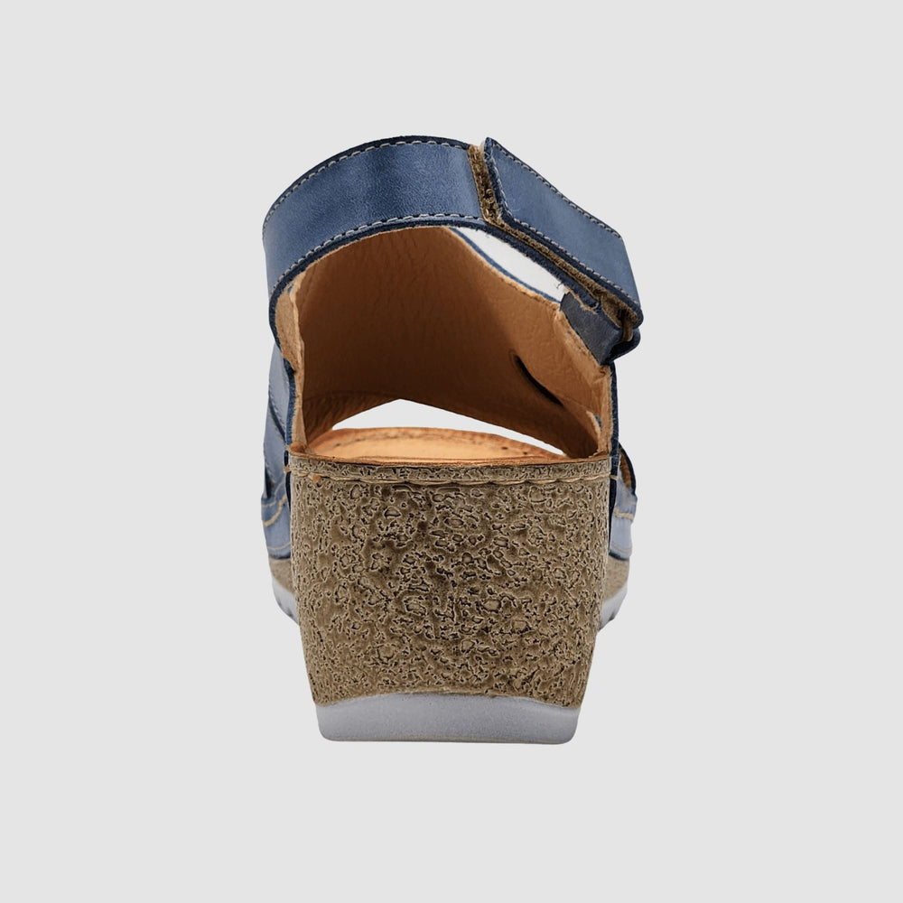 
                  
                    Women's Elara Wedge Sandals - Blue - Euro Shoe House
                  
                