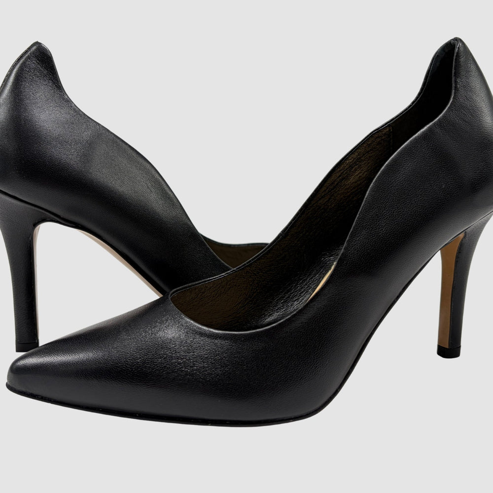 
                  
                    Women's Elise Leather Heels – Black - Euro Shoe House
                  
                