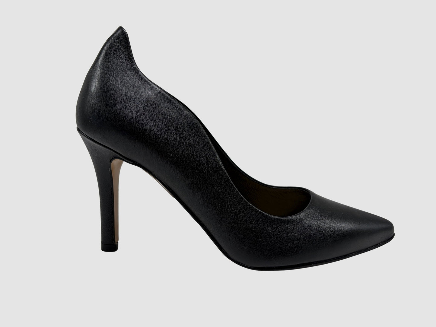 Women's Elise Leather Heels – Black - Euro Shoe House