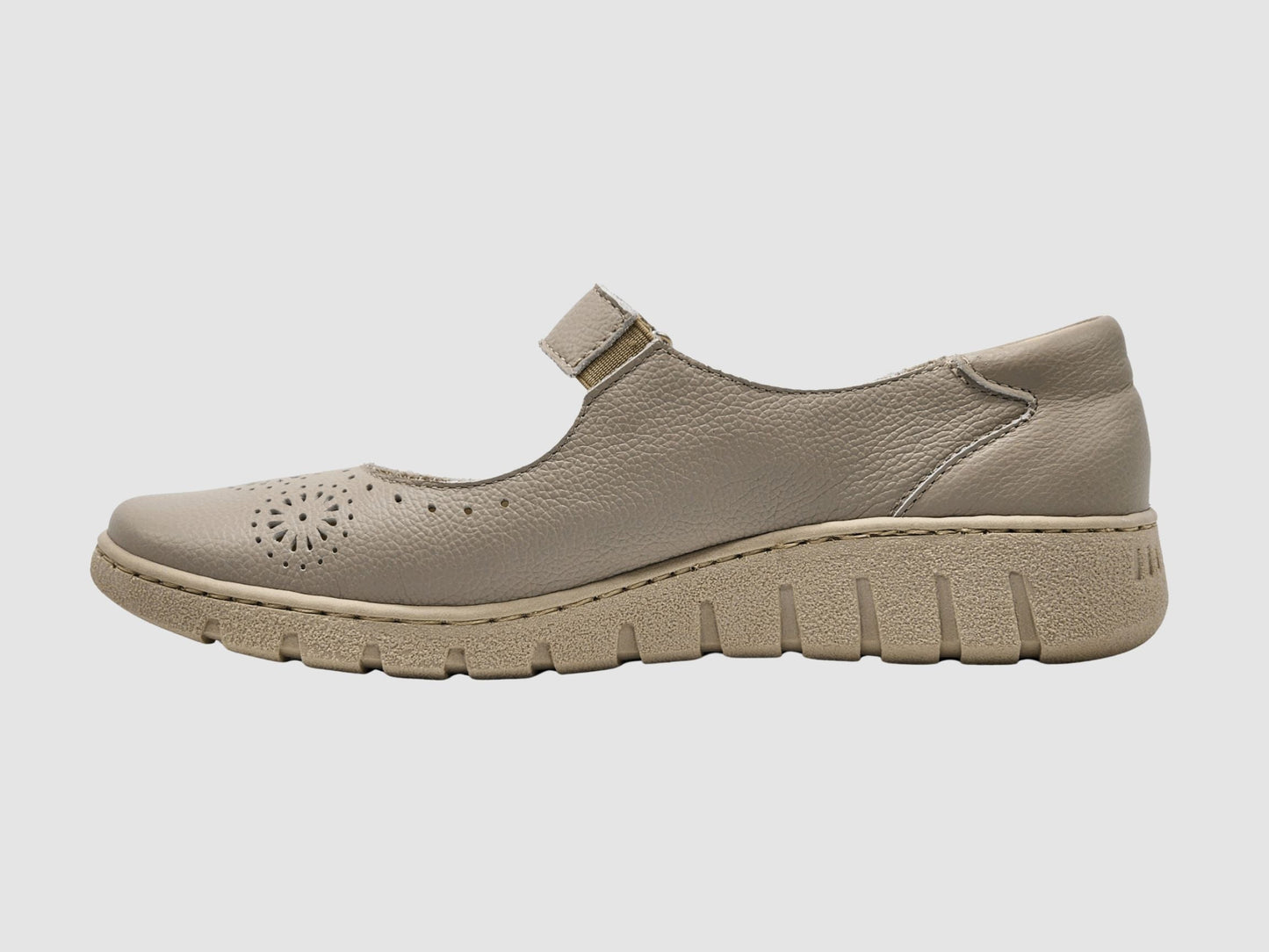 Women's Elowen Leather Mary Jane - Beige - Euro Shoe House