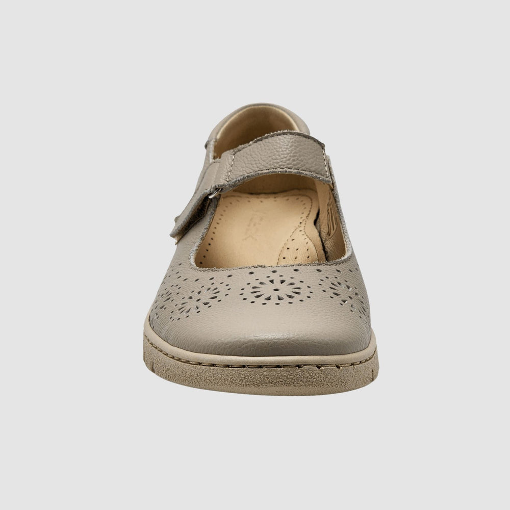 
                  
                    Women's Elowen Leather Mary Jane - Beige - Euro Shoe House
                  
                